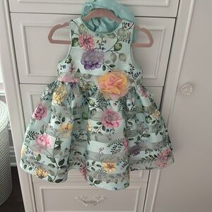 Beautiful floral baby dress size 12months
